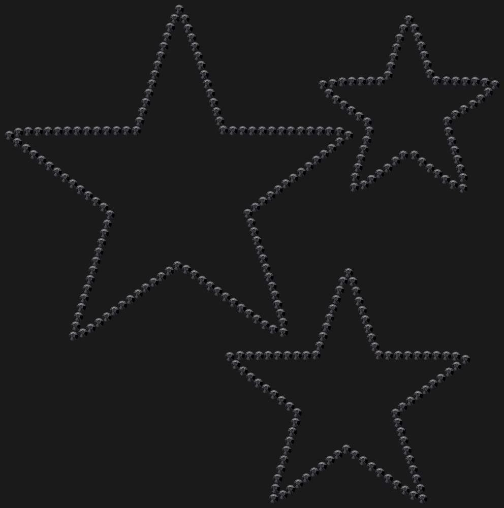 Трафарет Stars — RHT_STARS1_SS10_JET_BLACK