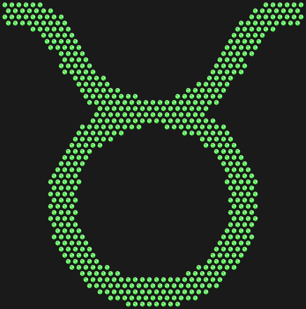 Трафарет Taurus zodiac sign — RHT_ZODIACTAURUS1_SS10_LT_PERIDOT