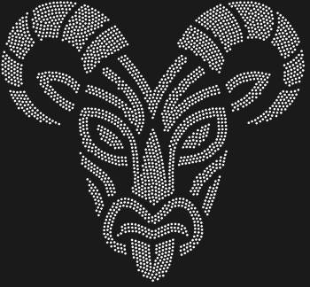 Трафарет из страз «Маска Баран» (мини) — это 2333 искрящиеся грани, в которых оживает дух могучих горных народов, их предания, высеченные в камне и сиянии.