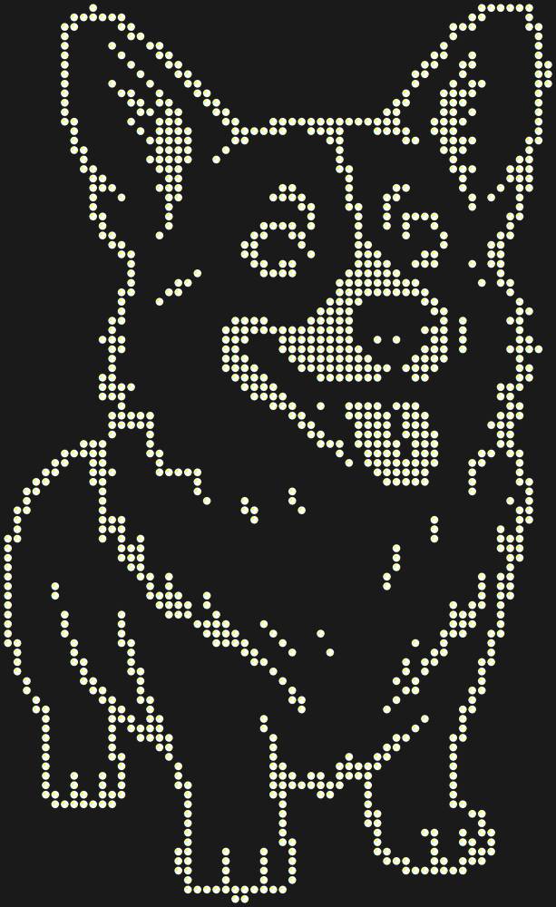 Трафарет Corgi — RHT_CORGI1_SS20_CRYSTAL_AB