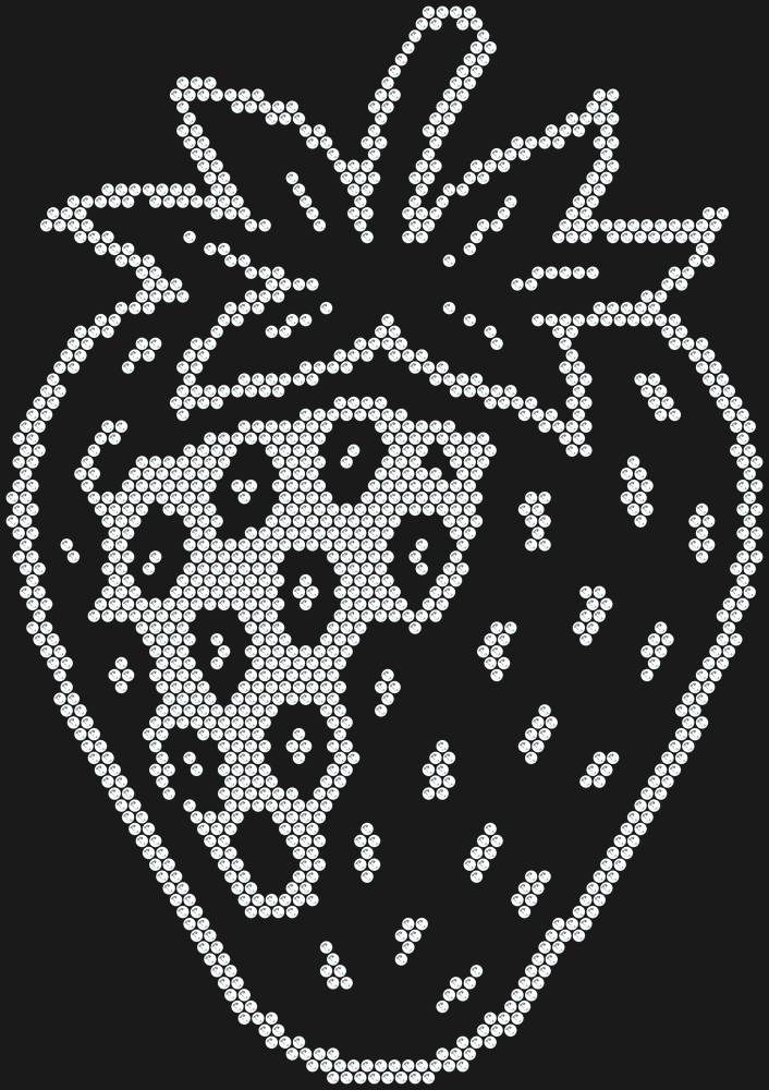 Трафарет Strawberry — RHT_STRAWBERRY1_SS12_CRYSTAL_CLEAR
