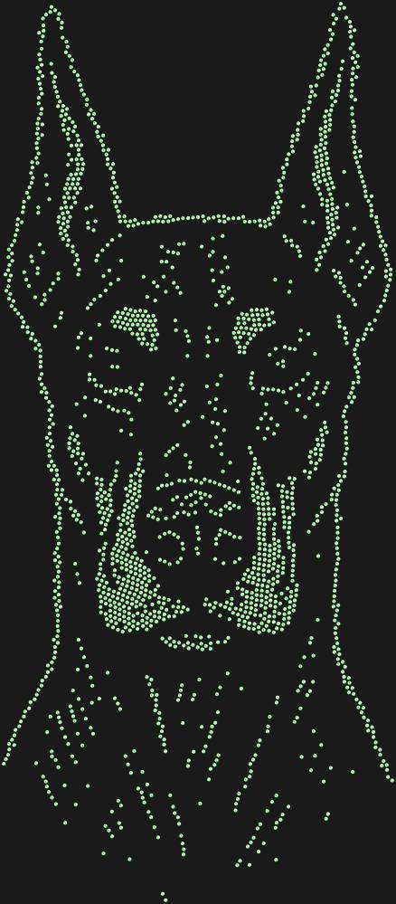 Трафарет Doberman — RHT_DOBERMAN1_SS16_LT_PERIDOT