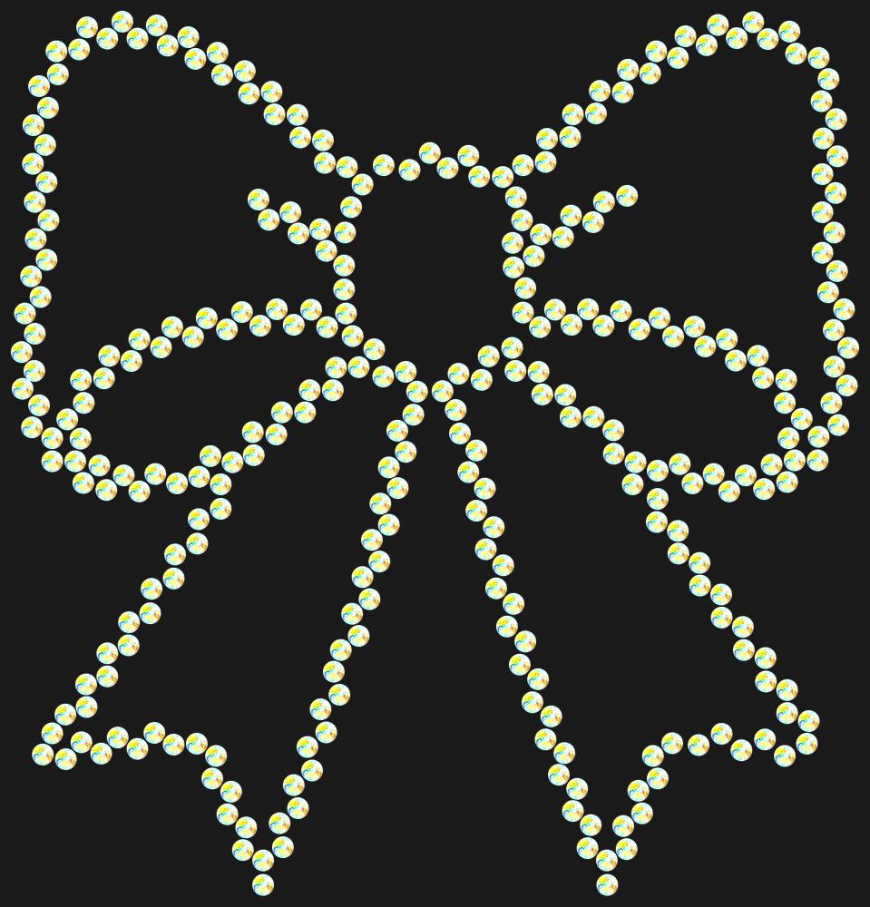 Трафарет Bow — RHT_BOW1_SS16_CRYSTAL_AB