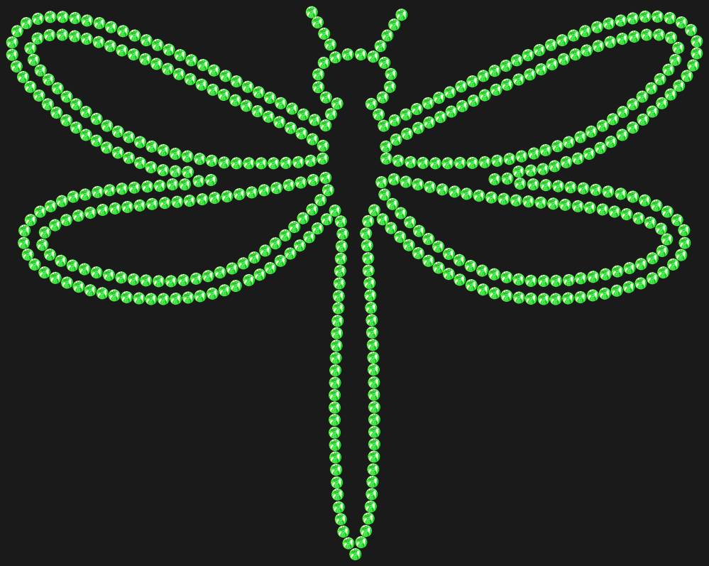 Трафарет Dragonfly — RHT_DRAGONFLY1_SS10_LT_PERIDOT