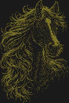 Рисунок из страз «Лошадь портрет» – это 4655 мерцающих бликов, вдыхающих жизнь в шикарную гриву, что завораживает взгляд и пленяет сердце.