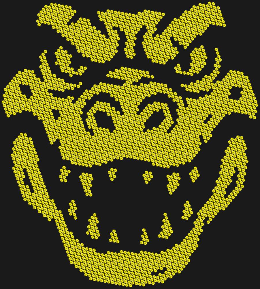 Трафарет Alligator head — RHT_CROCODILE1_SS16_CITRINE
