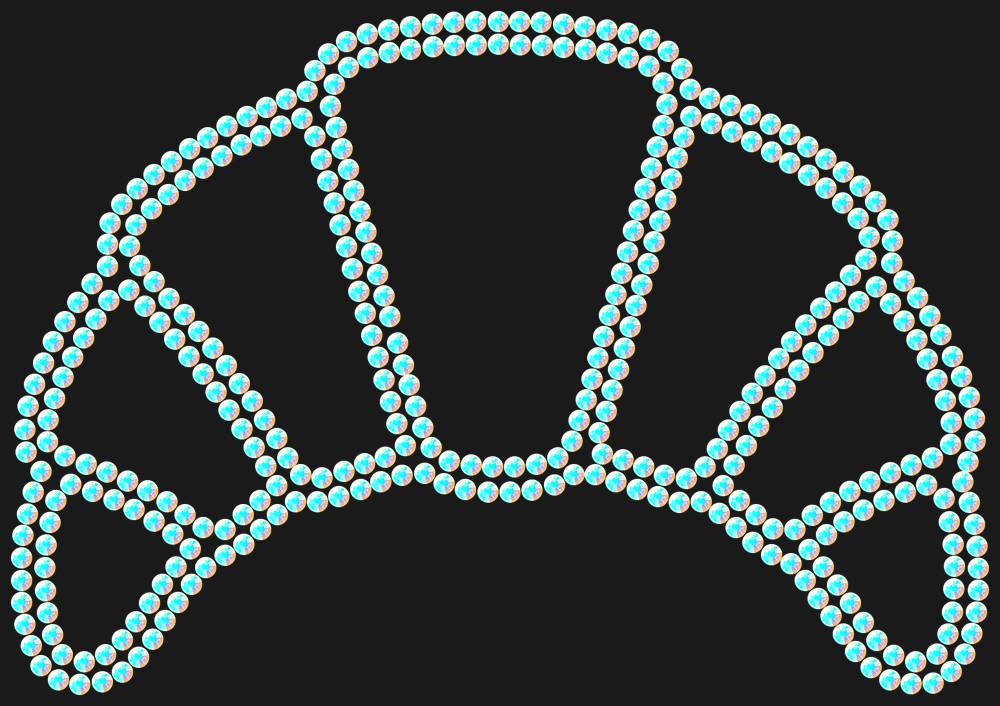 Трафарет Сroissant — RHT_CROISSANT1_SS10_CRYSTAL_AB_DMC