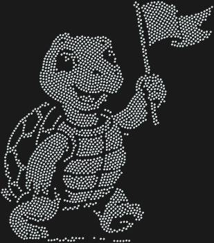 «Черепаха с флажком», сияющая 2194 стразами, приглашает в мир морских приключений, обещая незабываемый блеск и радость творчества.