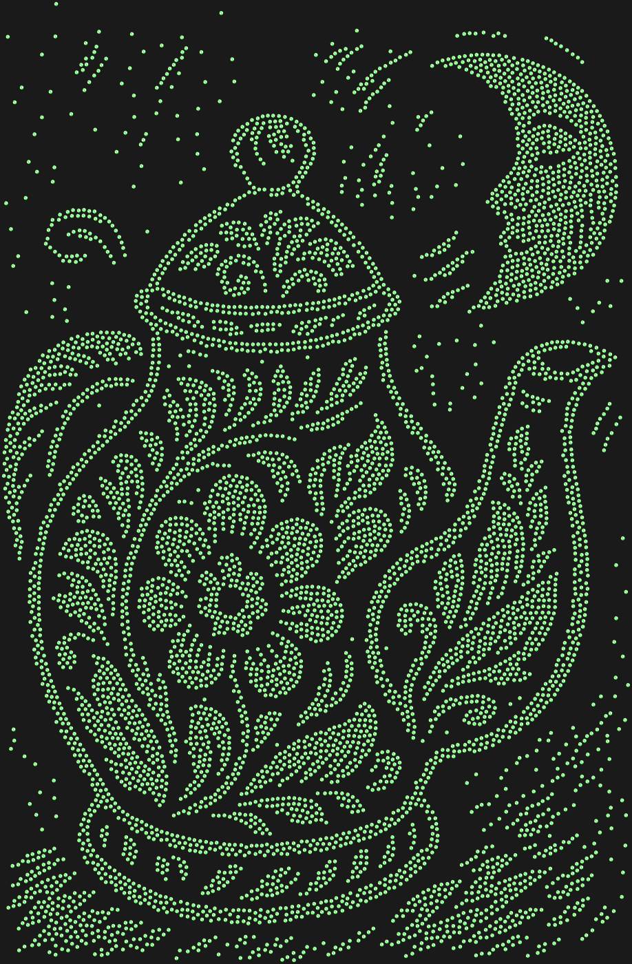 Трафарет Чайник разговаривает с луной — TEAPOTMOON1