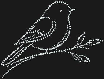 «Птичка на ветке» оживает в 361 сияющей стразе, принося в ваш мир дыхание весеннего утра и безмятежное щебетание.