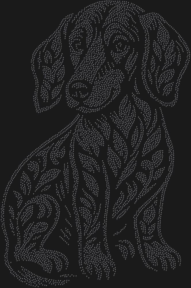 Трафарет Dachshund puppy — RHT_DACHSHUNDPUPPY1_SS16_JET_BLACK