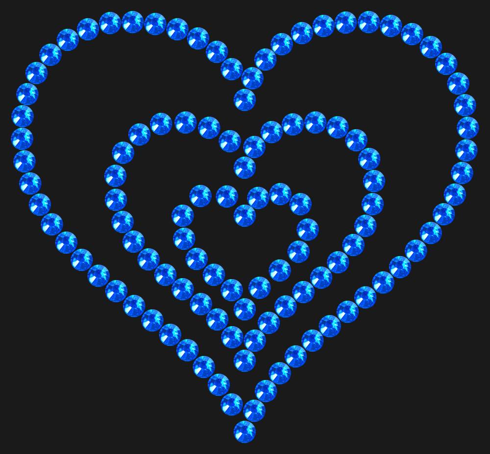 Трафарет Triple heart — RHT_HEART7_SS16_SAPPHIRE