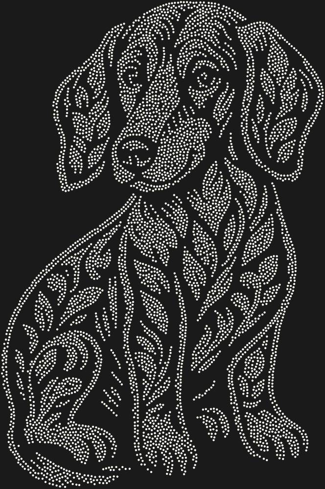 Трафарет Dachshund puppy — RHT_DACHSHUNDPUPPY1_SS12_CRYSTAL_AB