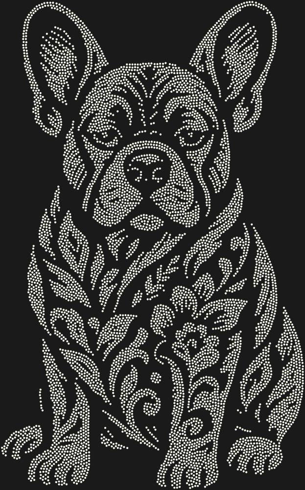 Трафарет Французский бульдог — RHT_FRENCHBULLDOG1_SS12_CRYSTAL_AB