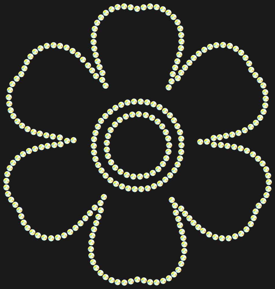 Трафарет Forget-me-not — RHT_FLOWER3_SS6_CRYSTAL_AB