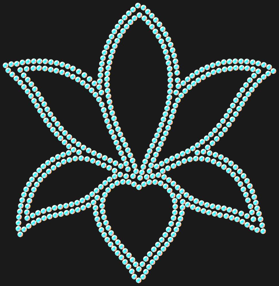 Трафарет Lily — RHT_LILY1_SS16_CRYSTAL_AB_DMC