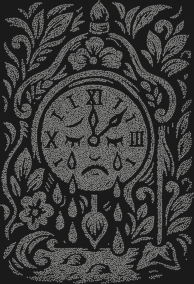 Трафарет The clock that could cry — RHT_CRYINGCLOCK1_SS12_CRYSTAL_AB