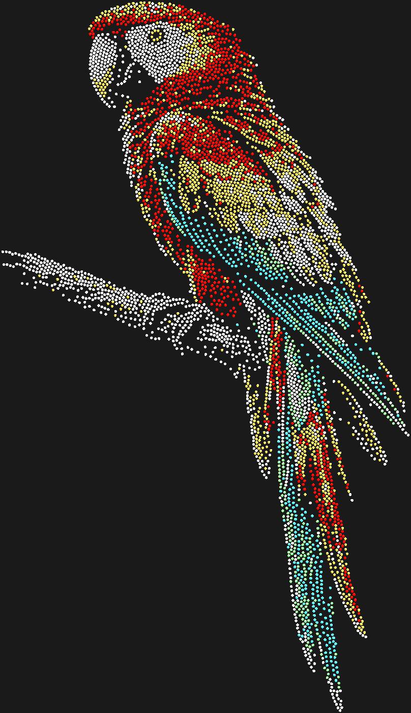 Трафарет Попугай — PARROT1