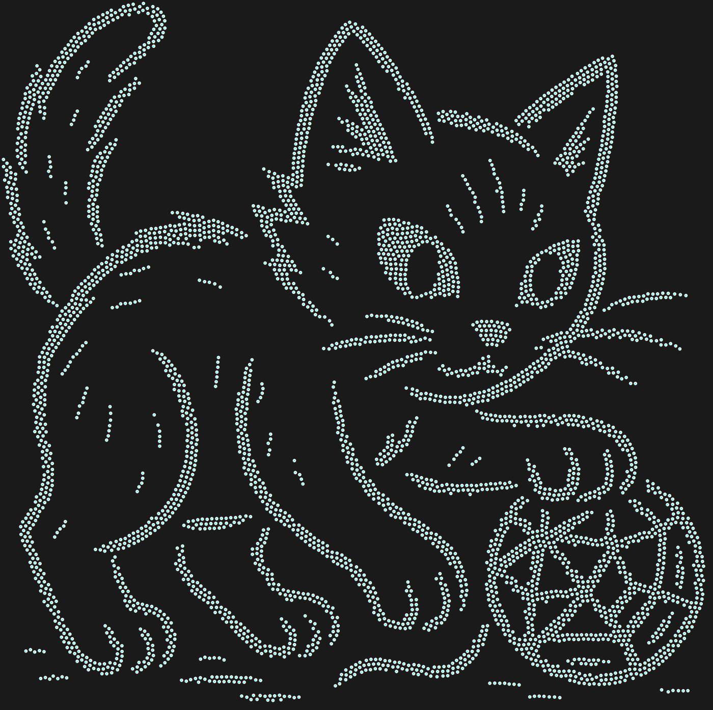 Трафарет Черный кот — CATYARN1