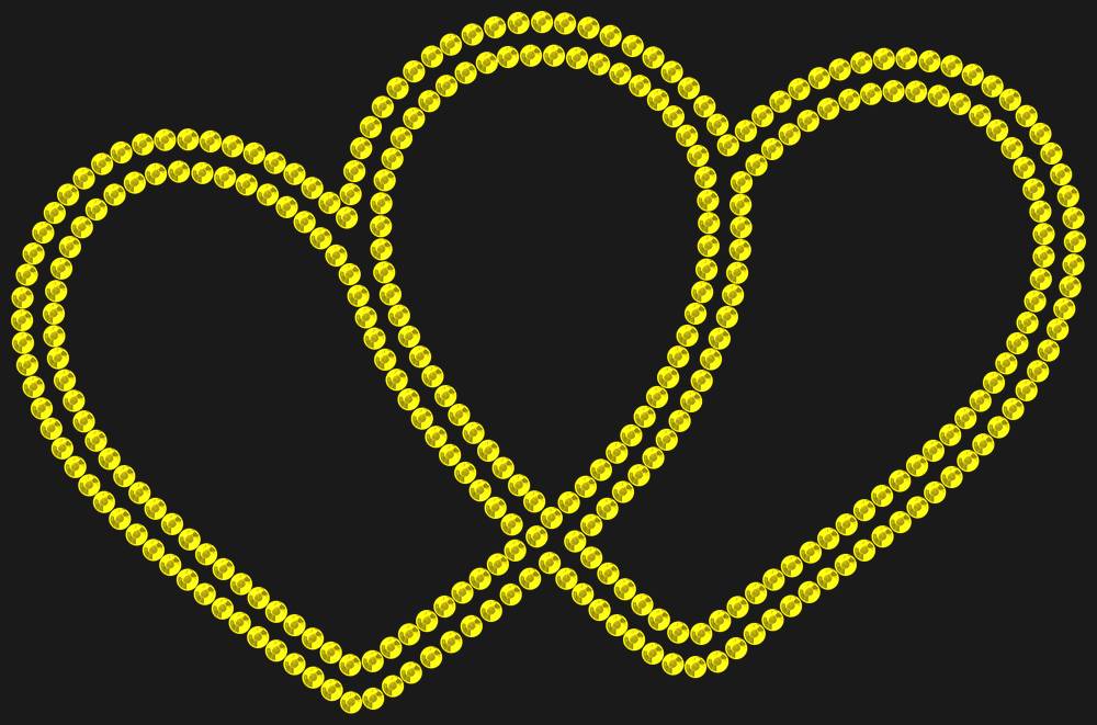 Трафарет Hearts — RHT_HEARTS1_SS16_CITRINE