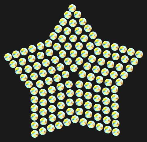 Трафарет Compact star — RHT_STAR2_SS6_CRYSTAL_AB