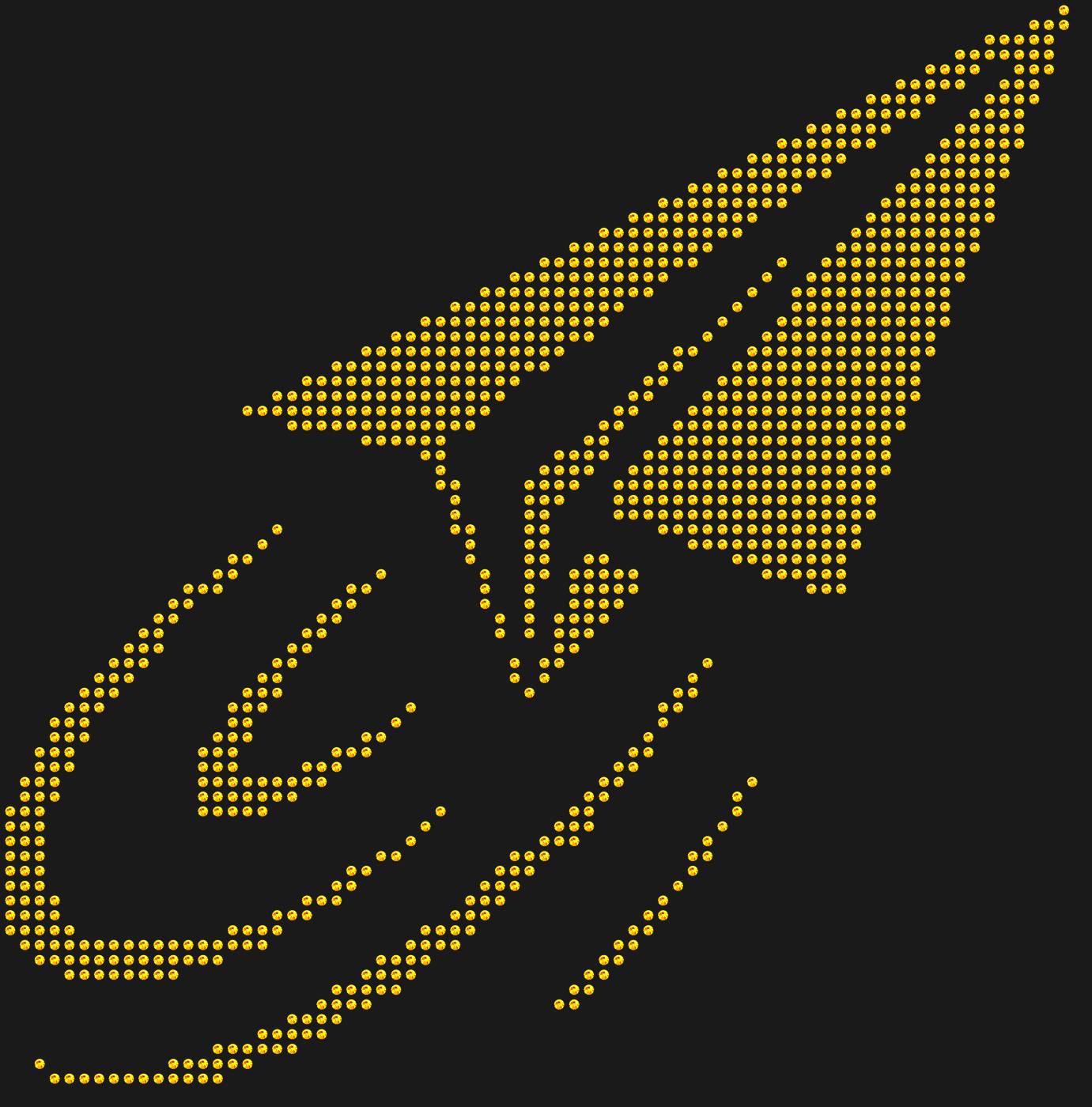 Трафарет Бумажный самолетик — PAPERPLANE1