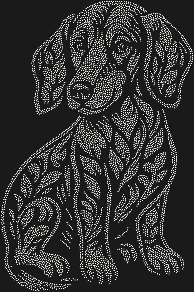 Трафарет Dachshund puppy — RHT_DACHSHUNDPUPPY1_SS5_CRYSTAL_AB