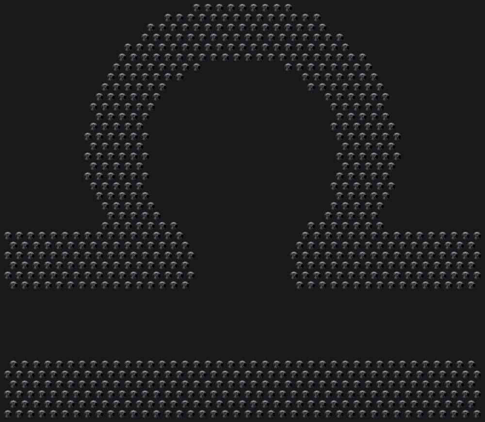 Трафарет Libra zodiac sign — RHT_ZODIACLIBRA1_SS16_JET_BLACK