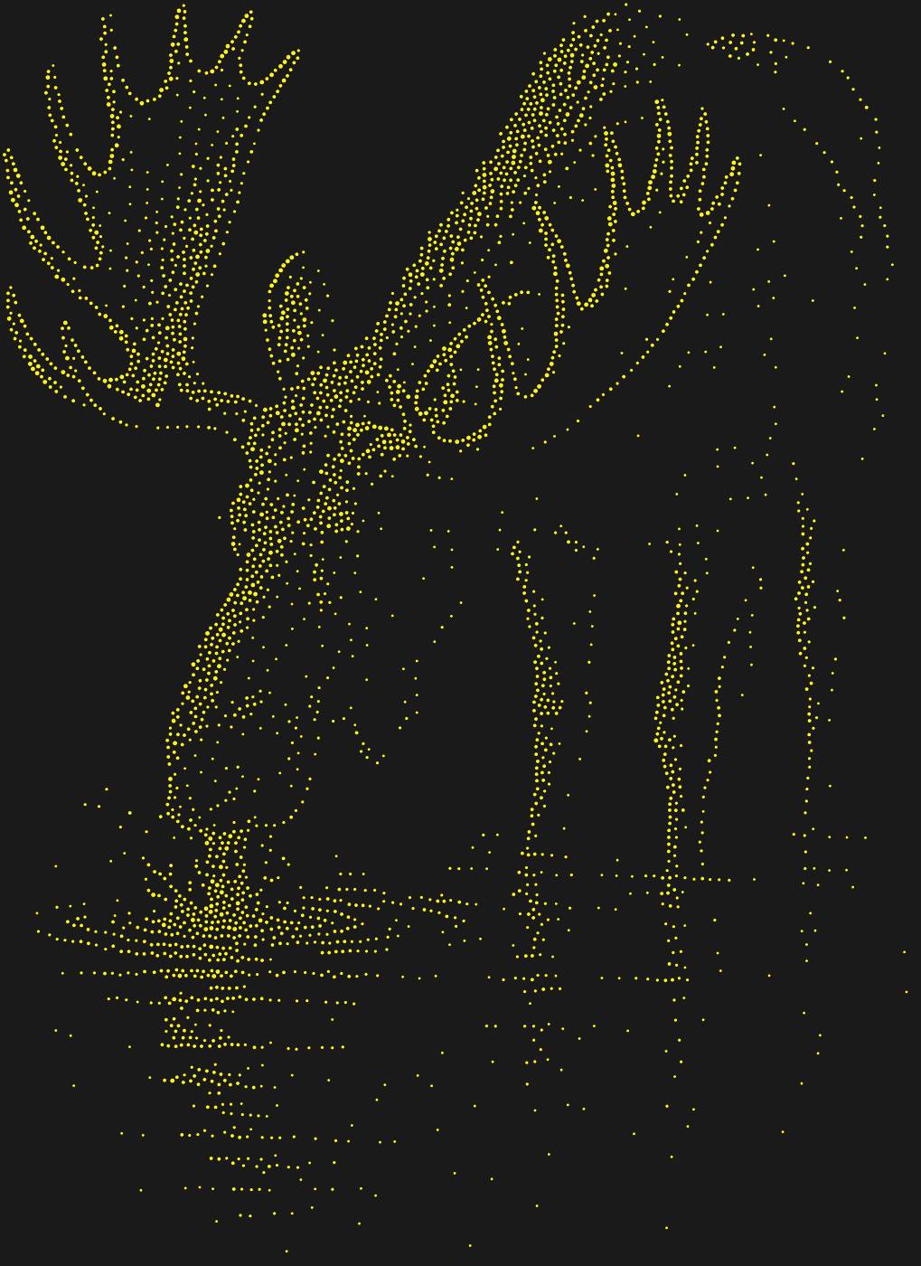 Трафарет Лось — MOOSELAKE1