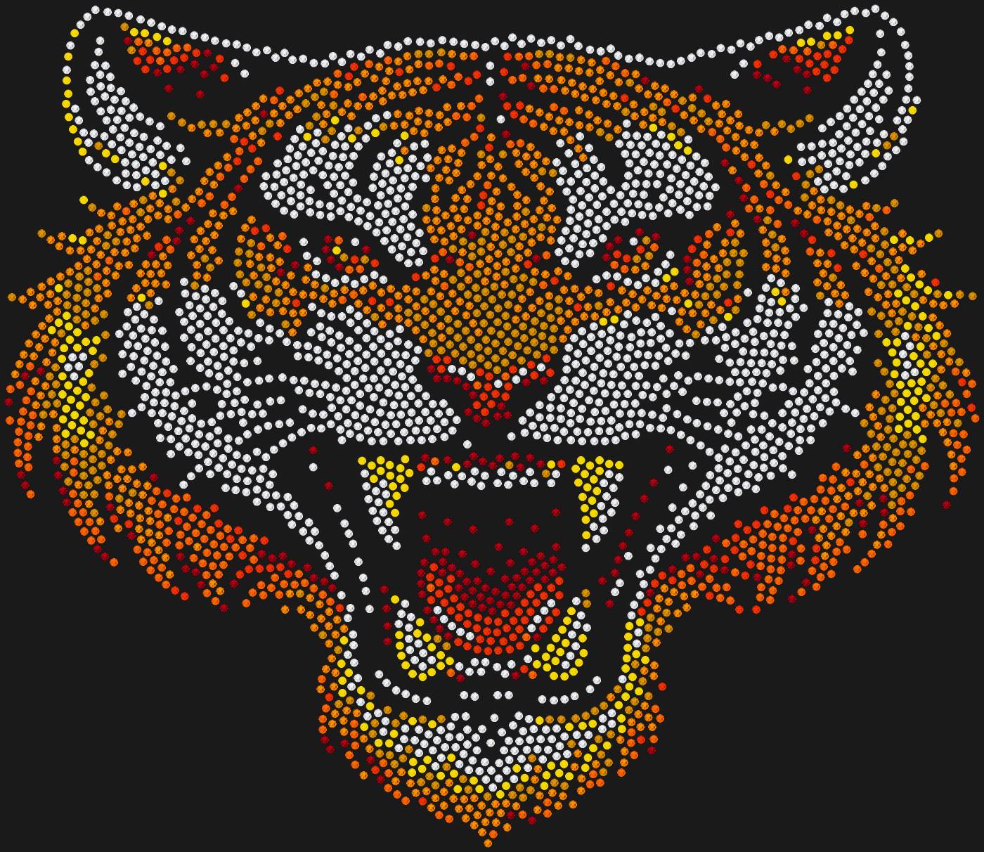 Трафарет Разъяренный тигр — TIGER3