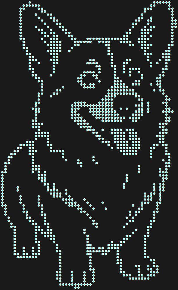 Трафарет Corgi — RHT_CORGI1_SS6_CRYSTAL_AB_DMC