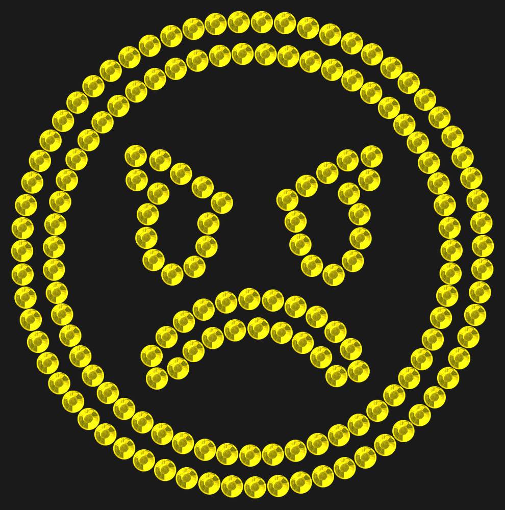 Трафарет Angry emoji — RHT_SMILE5_SS16_CITRINE