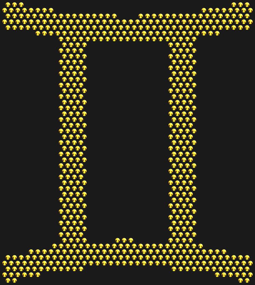 Трафарет Zodiac sign Gemini — RHT_ZODIACGEMENI1_SS10_GOLD