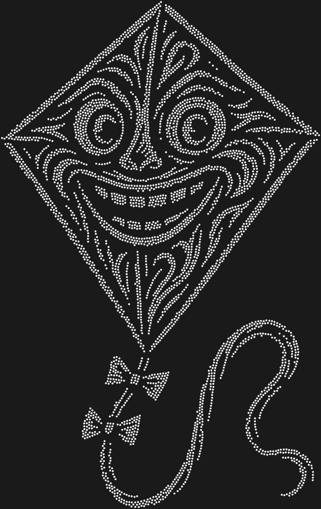 Трафарет Веселый воздушный змей — RHT_KITE1_SS6_CRYSTAL_CLEAR