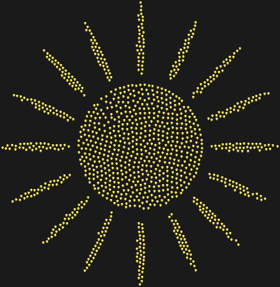 Трафарет Sun with rays — RHT_SUN1_SS10_GOLD
