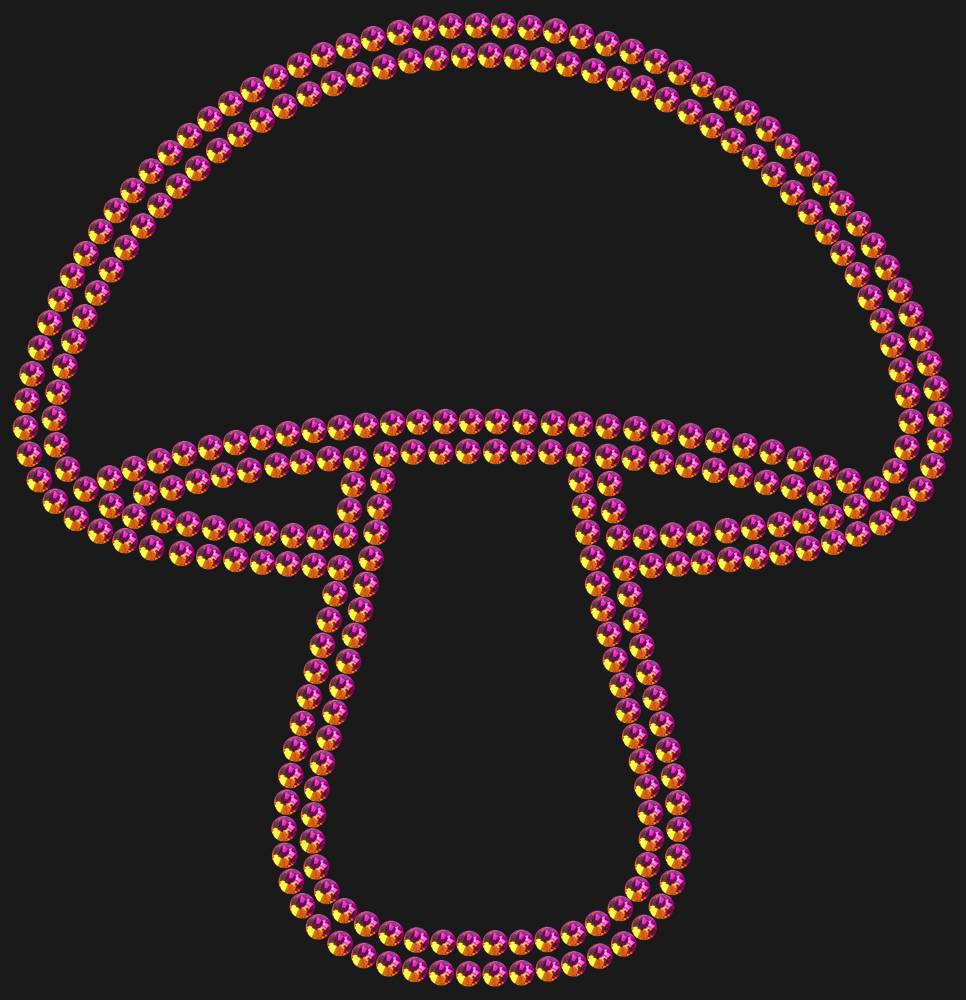 Трафарет Mushroom — RHT_MUSHROOM1_SS16_RAINBOW