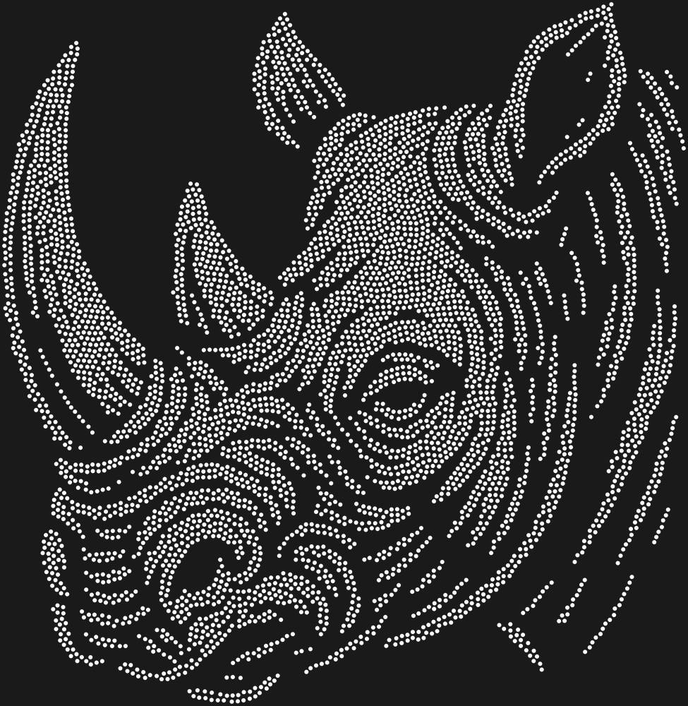 Трафарет Носорог — RHT_RHINO1_SS20_CRYSTAL_CLEAR