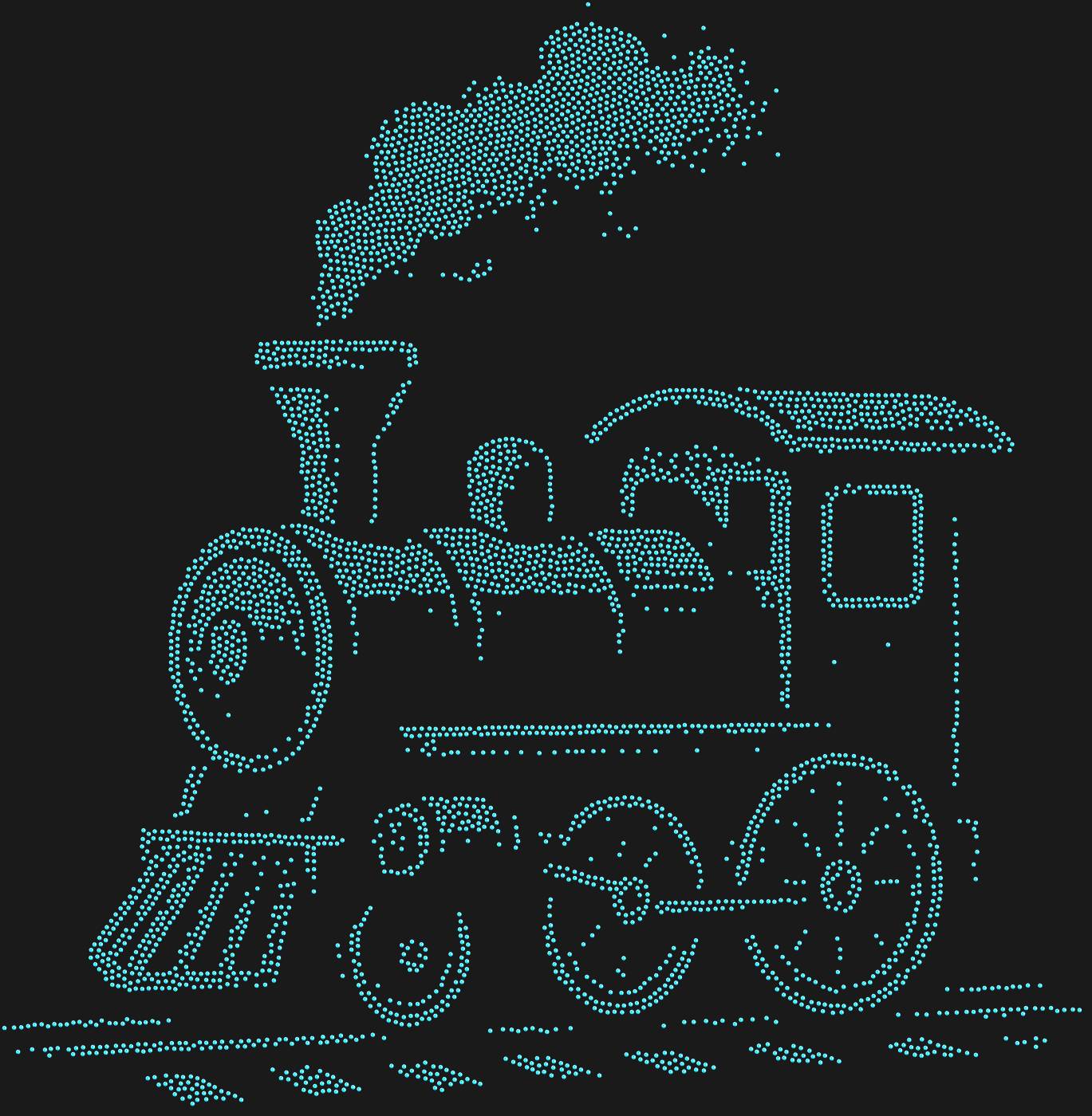 Трафарет Паровоз — TRAINTUBE1