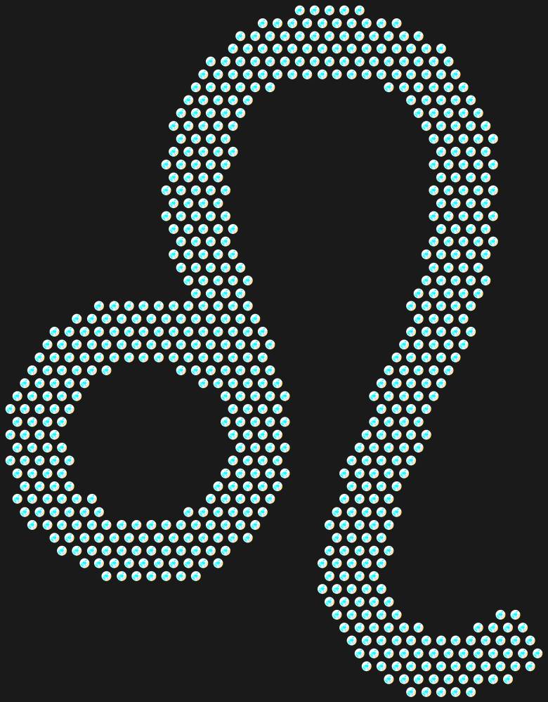 Трафарет Leo zodiac sign — RHT_ZODIACLEO1_SS6_CRYSTAL_AB_DMC
