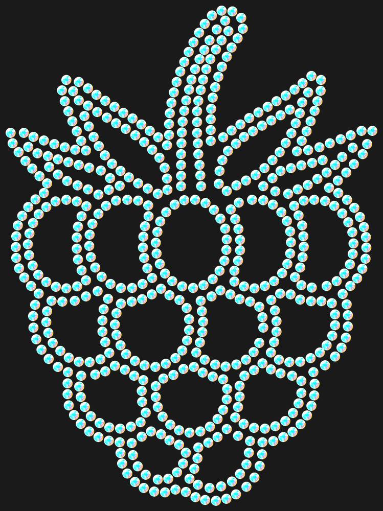 Трафарет Raspberry — RHT_RASPBERRY1_SS6_CRYSTAL_AB_DMC