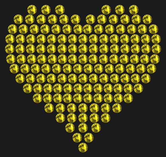 Трафарет Compact heart — RHT_HEART5_SS10_OLIVE