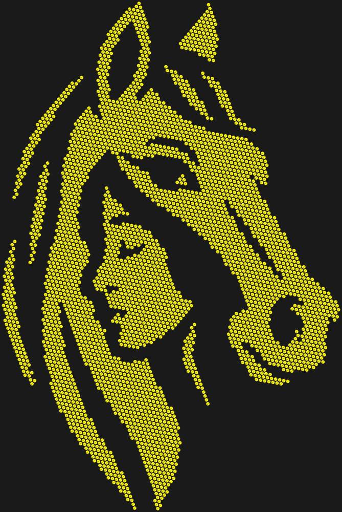 Трафарет Girl and horse — RHT_HORSEGIRL1_SS16_CITRINE