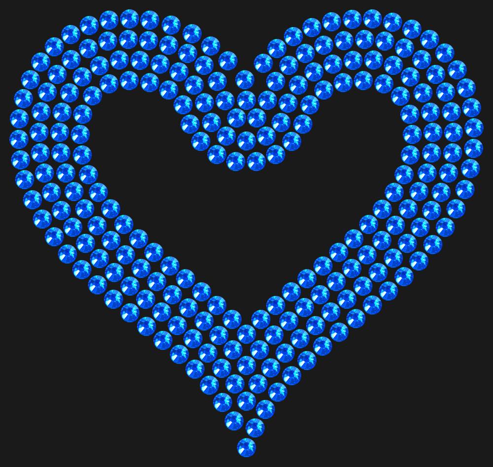Трафарет Outline heart — RHT_HEART3_SS16_SAPPHIRE