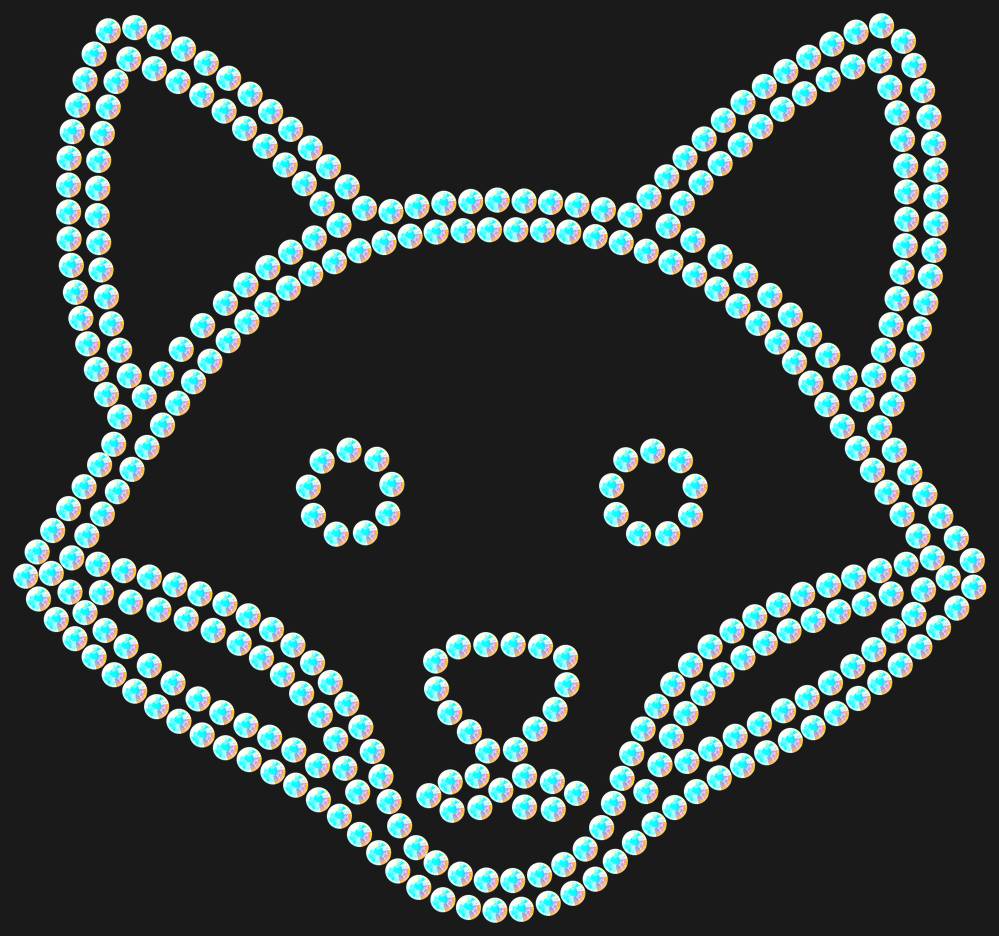 Трафарет Fox — RHT_FOX1_SS20_CRYSTAL_AB_DMC