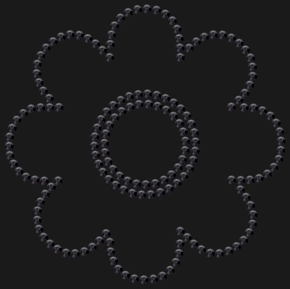 Трафарет Flower — RHT_FLOWER1_SS16_JET_BLACK