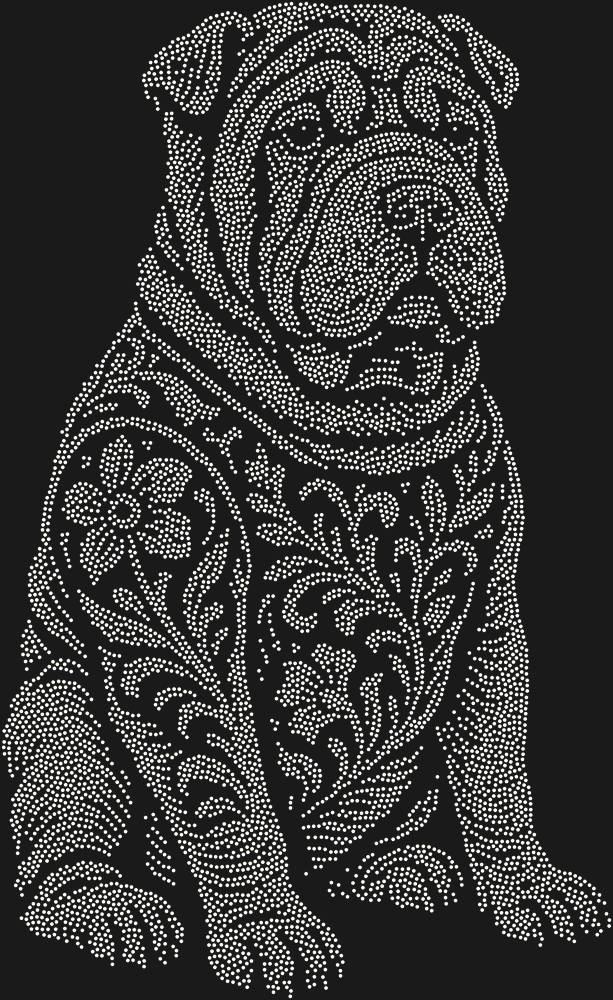 Трафарет Шарпей — RHT_DOG5_SS10_CRYSTAL_AB