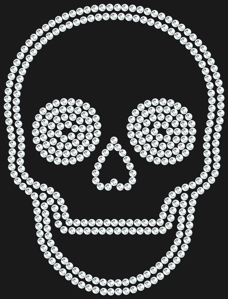 Трафарет Skull — RHT_SCULL2_SS10_CRYSTAL_CLEAR