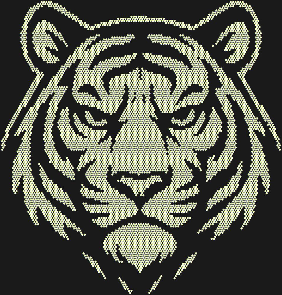 Трафарет Tiger — RHT_TIGER1_SS10_CRYSTAL_AB