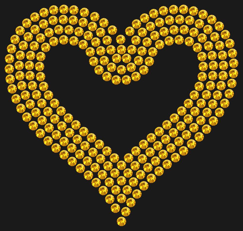 Трафарет Outline heart — RHT_HEART3_SS16_TOPAZ