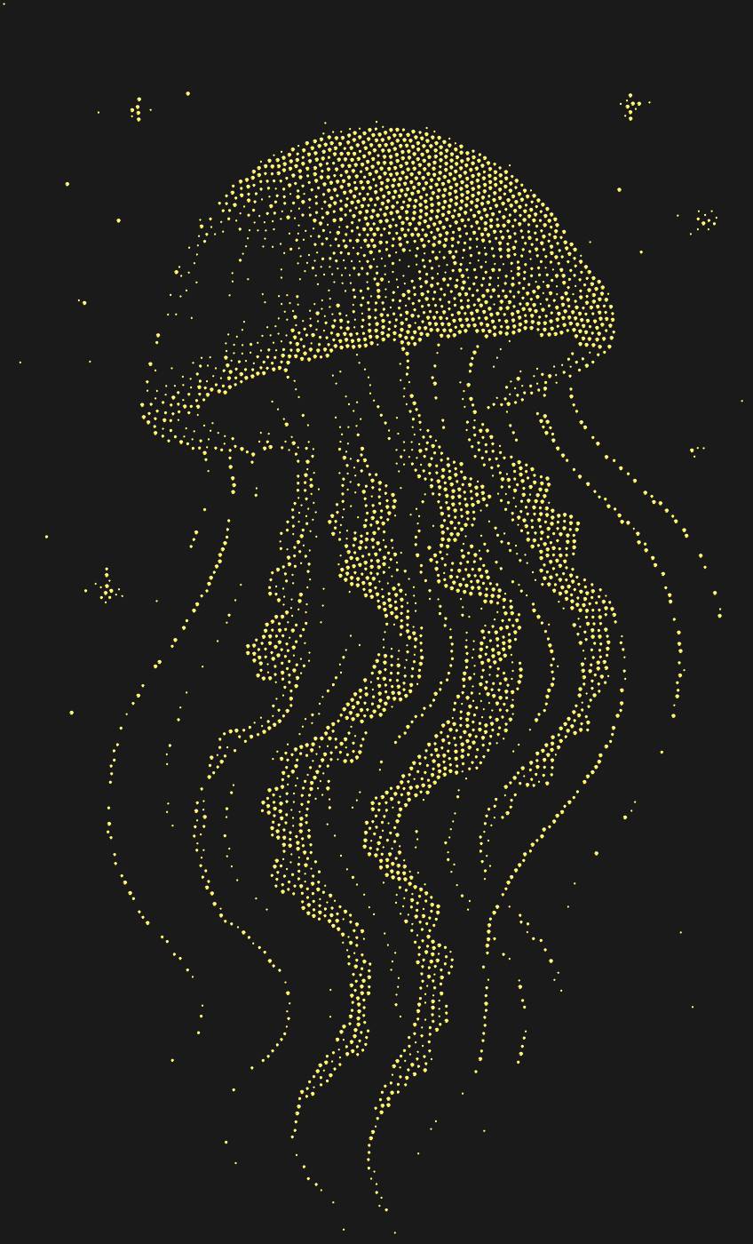 Трафарет Медуза — JELLYFISHSPACE1